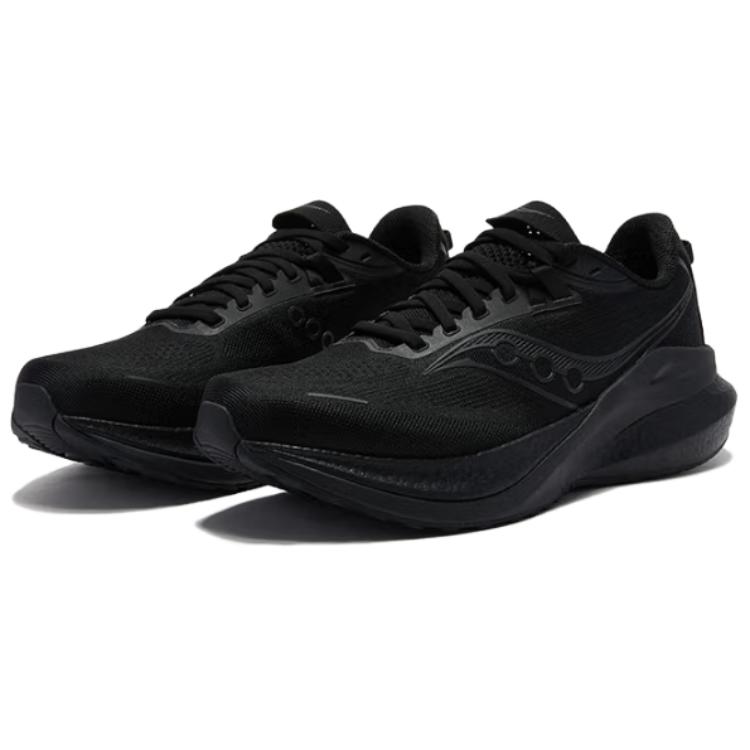 SAUCONY Marshal 2 Comfortable Versatile Slip-Resistant Durable Low-Top Running Shoes Unisex Running Shoes Black S28258-3