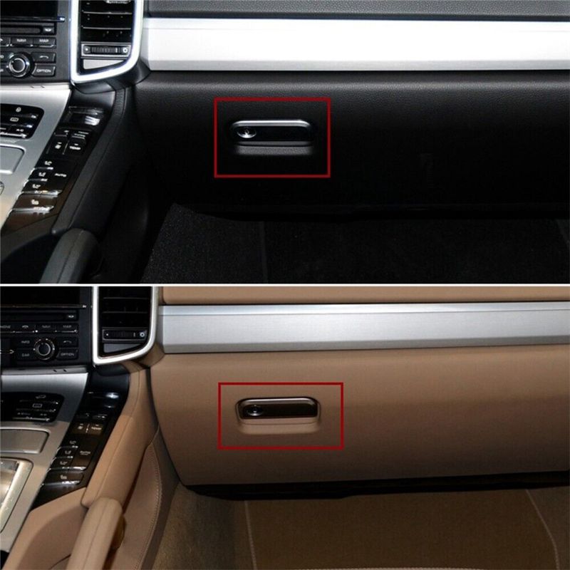 Portable Dashboard Passenger Glove Box Handle 958552147 For Cayenne 2010-2018 LHD Chrome Storage Compartment Switch
