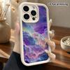 Phone Case: 2D Flat Design Suitable for iPhone 18 17 16 15 14 13 Pro Protective Case, Colorful Cloud Sea, Perfect Christmas and Halloween Holiday Gift
