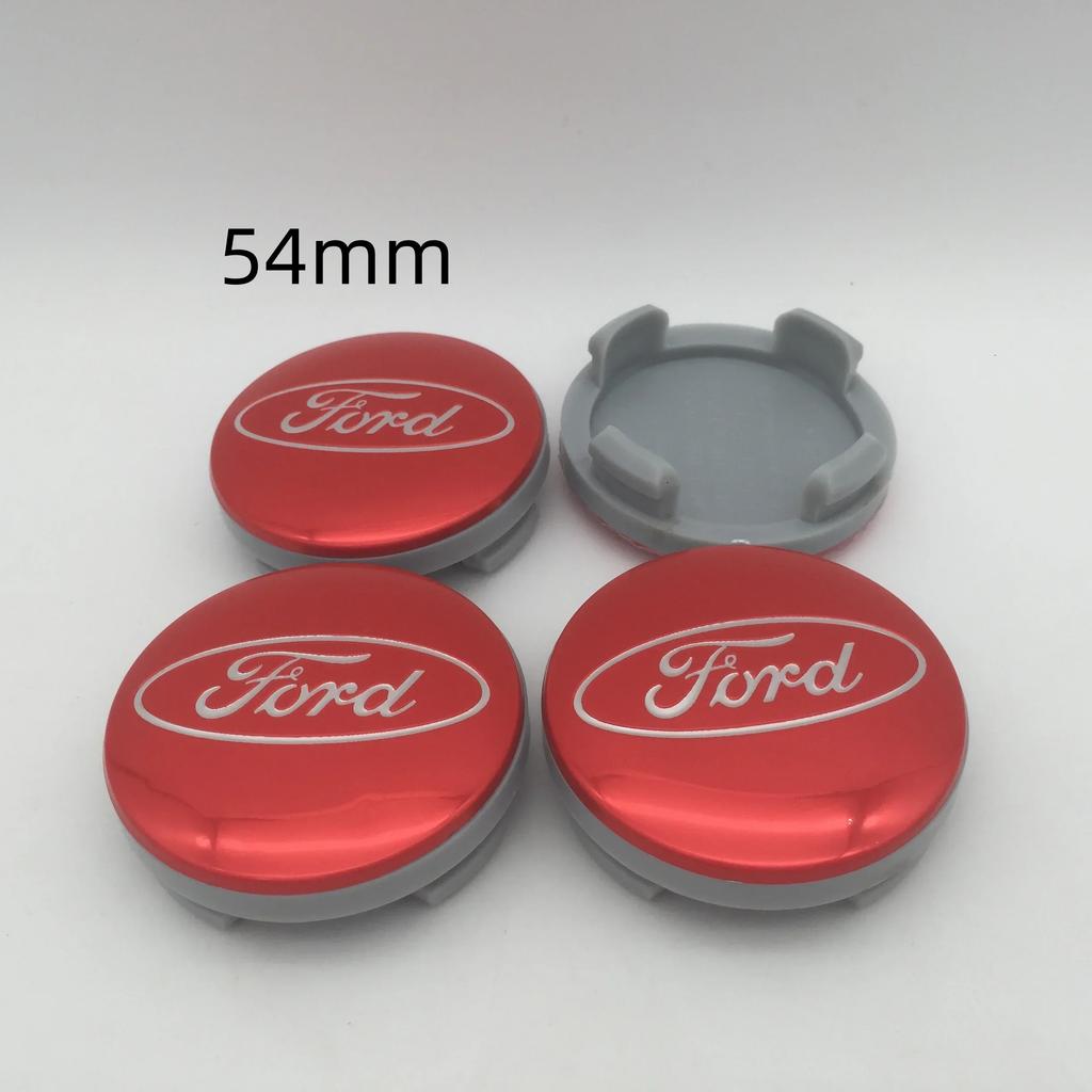 Nowe naklejki samochodowe 2026 4 szt. 3D do ford 54mm 63mm 66mm Emblemat samochodowy Nakładki na środek piasty koła Naklejka Odznaka naklejka Naklejka styling auto Acc
