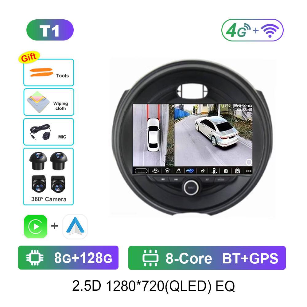 For BMW MINI Cooper F54 F55 F56 F60 2015 - 2019 Car Android 14 System DSP Stereo 4G Navigation GPS WiFi IPS Touch Screen BT