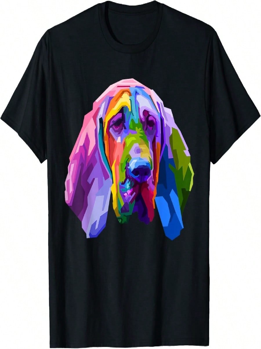 

Bloodhound Colorful Pop Art Portrait For Dog Owners Men Women Girls Kids T-Shirt XXXXXL
