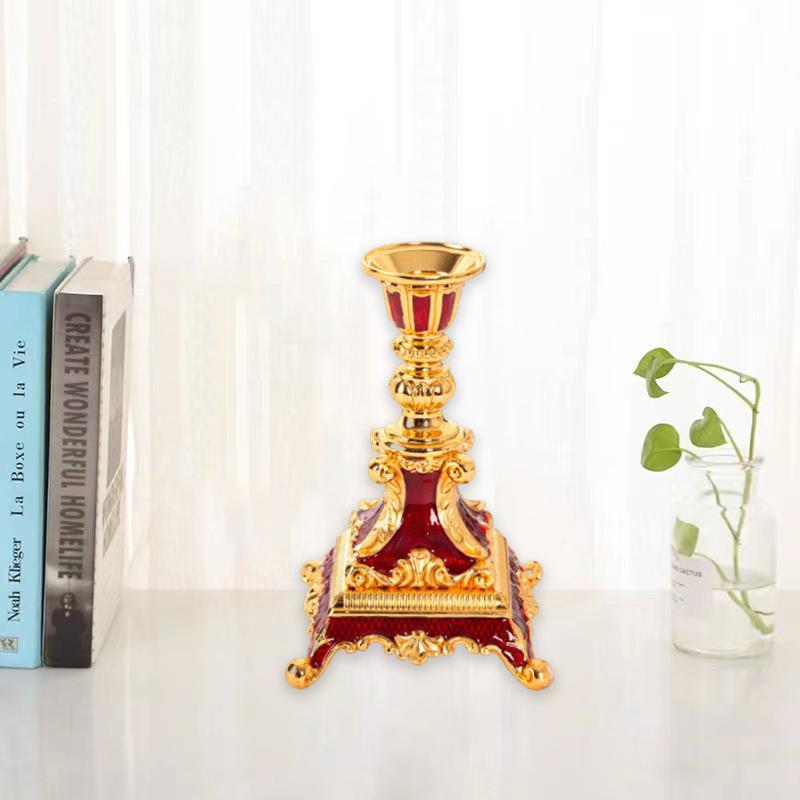 Iron Art Ambience Desktop Ornaments Wedding Party Decorative Candle Holder Candlestick Handicrafts