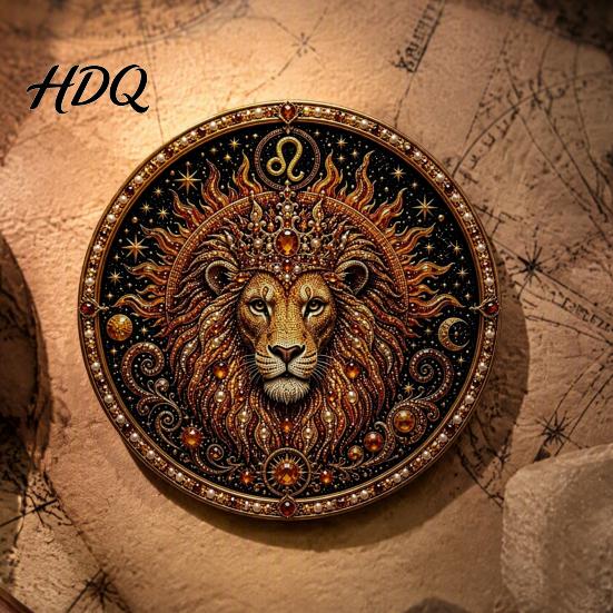 Gwiazdowa Mapa Nieba Strażnika Znak Zodiaku Zestaw Sztucznych Pereł 12 Znaków Malowanie DIY Zestawy Rękodzieła Okrągły 3D Zestaw Ścienny z Konstelacjami dla Dorosłych Ręcznie Robiony Dom