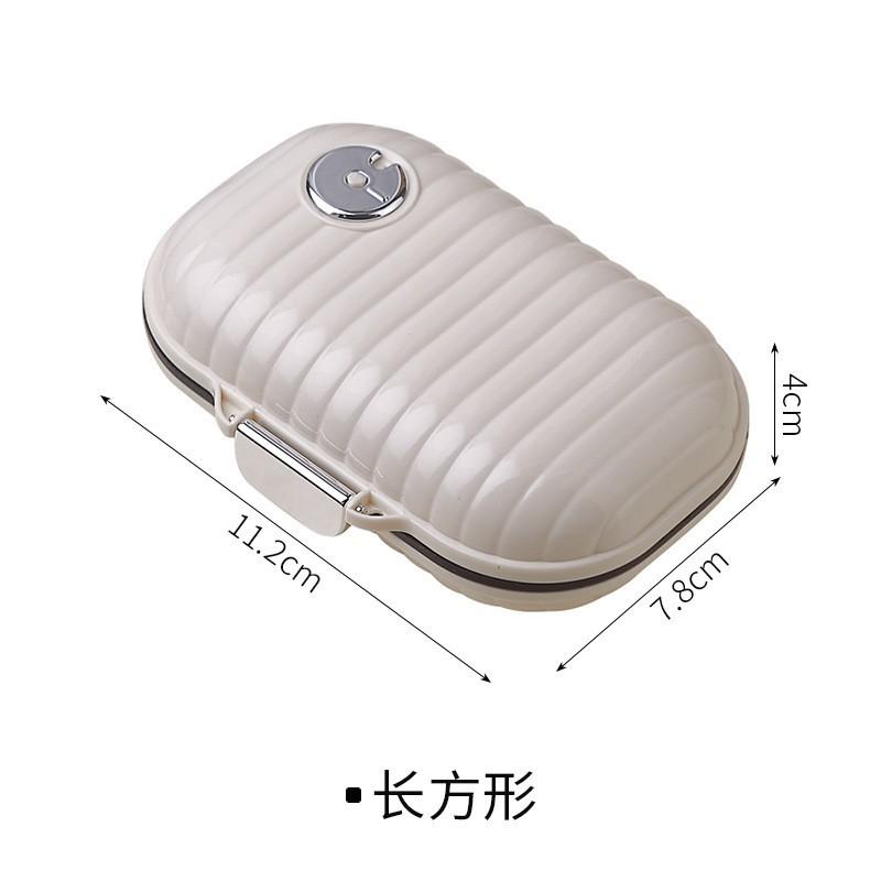 Mini Pilulier de Voyage Portable pour Sept Jours Multi-Compartiments Organisateur de Comprimés Boîtier de Rangement Scellé pour Médicaments Quotidiens