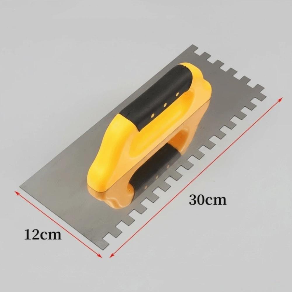 Durable Square Notch Trowel Comfort Grip Handle Masonry Trowel Stainless Steel Trowel  Floor Tiling