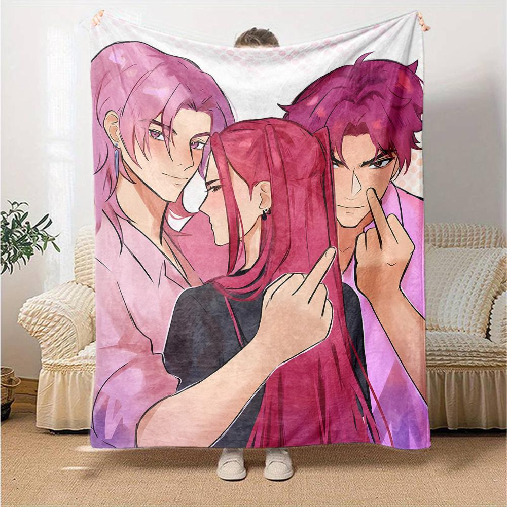 1pc KPop Demon Hunters MIRA3 Blanket, Gift, for Men and Women, Soft Blanket, Good for Sofa Bed Couch Travel, Lightweight Flannel Blanket