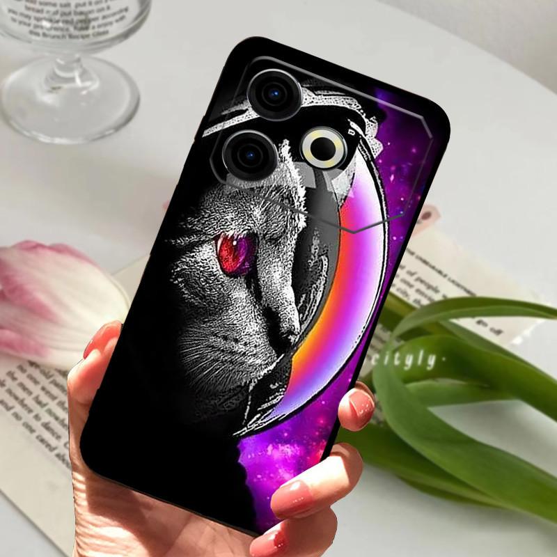 Für Tecno Pova 6 Neo Hülle Stoßfest Weiches TPU Silikon Handyhülle Für Tecno Pova 6 Neo Funda Pova6 Neo Capa Niedlicher Cartoon