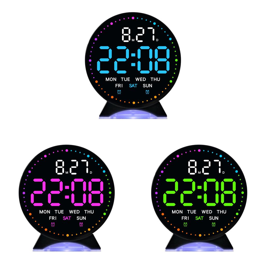 Modern Digital Led Alarm Clock With Night Light And Calendar For Bedroom Decor