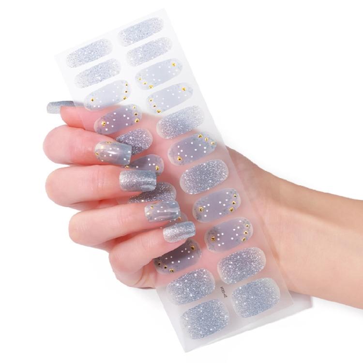22Pcs Nail Wraps Polish Strips Self Adhesive Nail Polish Sticker Gel Nail Strips