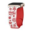 Engraved Band for Apple watch Strap 46mm 44mm 42mm 45mm 41 40 49mm Christmas bracelet correa iWatch series Ultra 3/11/10/9/8/SE