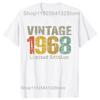 Funny 56 Years Old Vintage 1968 Limited Edition 56th Tee Tops Round Neck Short-Sleeve Fashion Tshirt Clothing Basic T-shirts