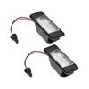 2Pcs Car 18Leds License Plate Lights Plastic for Nissan Qashqai X-Trail Juke Primera Bright Led Numb