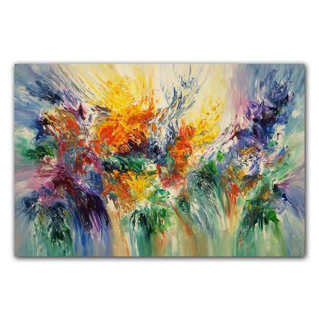 New Nordic Abstract Art Canvas Painting Aesthetic Color Graffiti Poster Office Wall Painting Living Room Home Decoration Mural No Frame