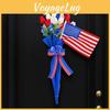 Independence Day Tulip Umbrella Wall Hanging With Red White Flag For Festive Decor
