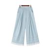 ZANZEA Women Summer Elastic Waist Loose Summer Casual Pants