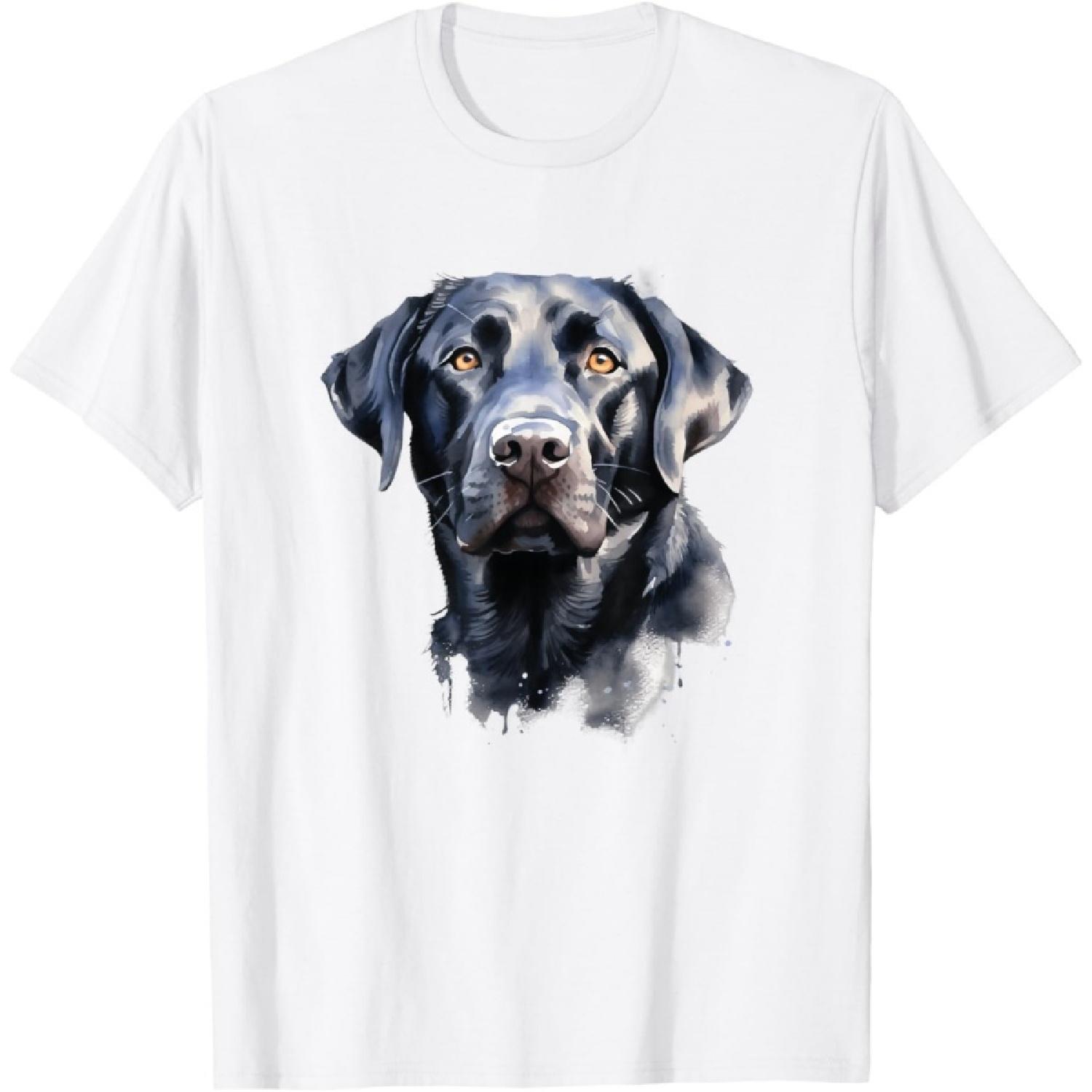 Dog Black Labrador Retriever T-Shirt for Men Women Kids S