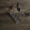 Kitchen Storage Rack Non-Perforated Shelves Wall Mounted With Movable Hook Spoon Holder Organizer Kitchen Utensil Accessories
