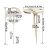 Portable Picnic Table Foldable Outdoor Camping Table Wine Bottle Holder Wooden Wine Rack For Party Fishing Beach Garden Yard
