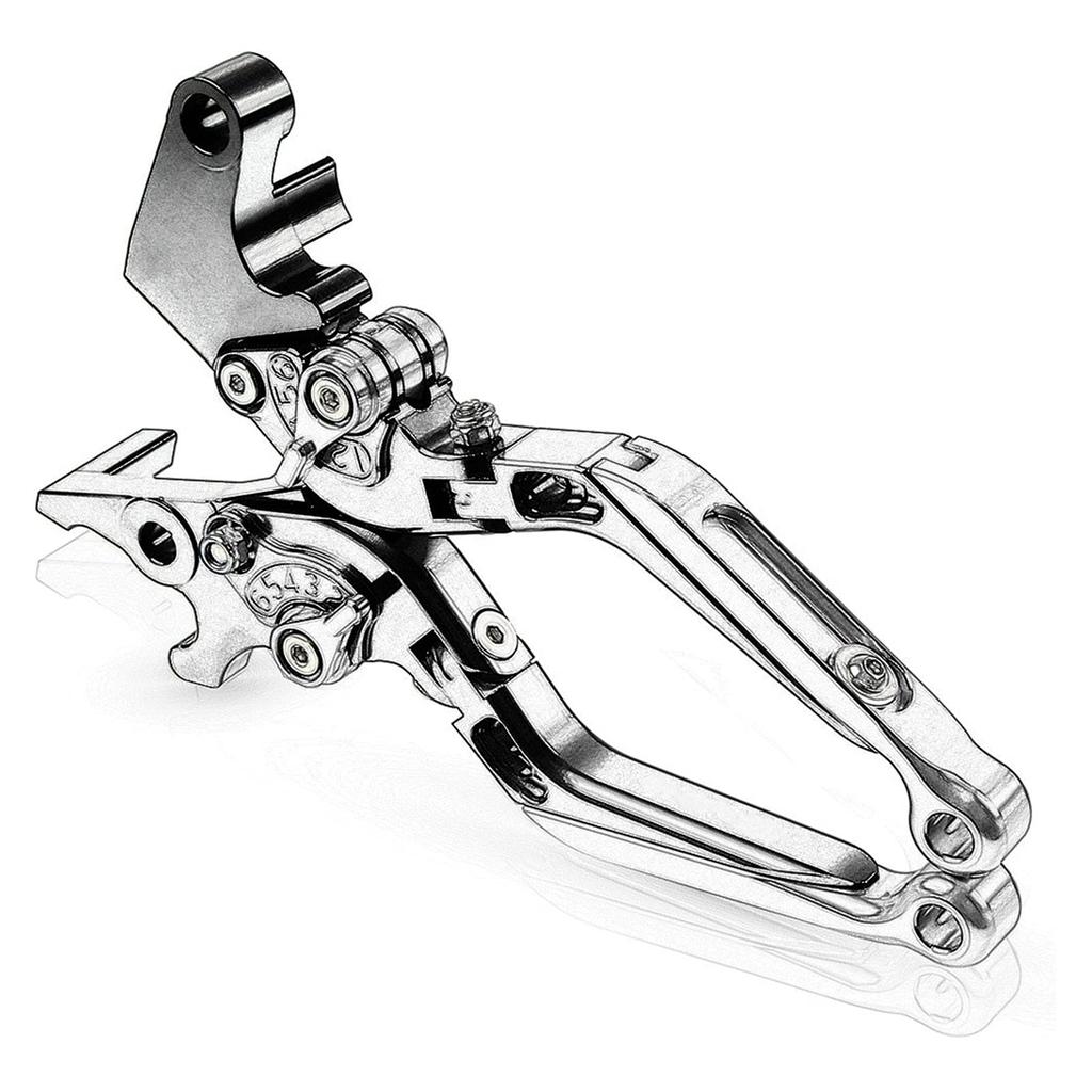 Brake Levers Clutch Levers for Yamaha YBR125 YBR 125 2004-2014 Brake Handle Adjustable Motorcycle Clutch Brake Lever Handle (Color: Black)