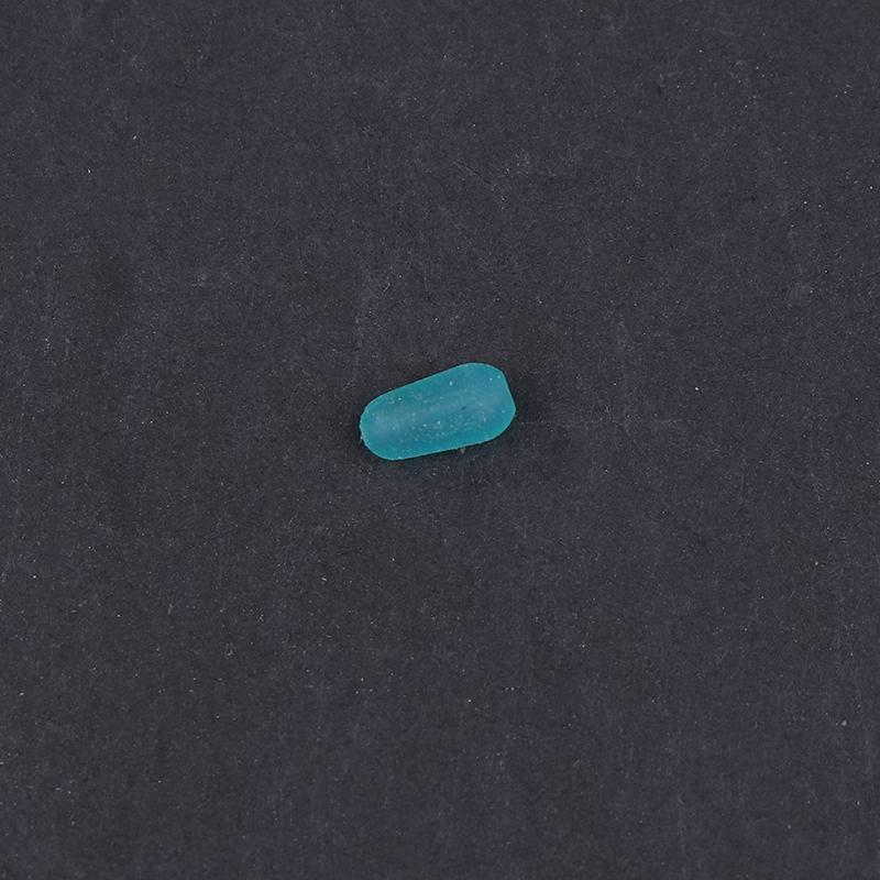 100Pcs/Lot High Quality Silicone Space Beans Sea Carp Fly Fishing Blue Rubber Oval Stopper Fishing Float Fishing Bobber
