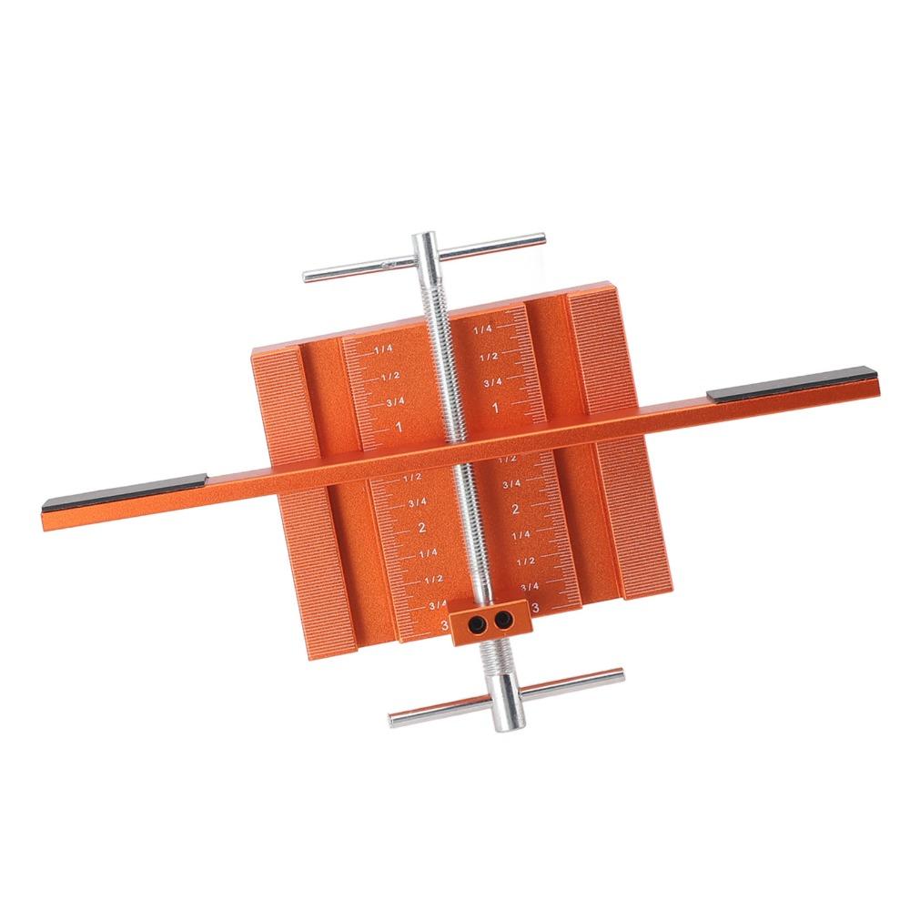Aluminum Alloy Hardware Jig Tool Adjustable Door Hinge Jig Universal Door Mounting Jig Woodworking