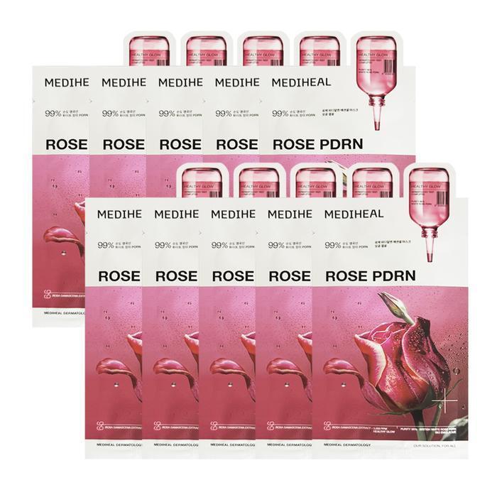 Mediheal 3rd Generation Rose PDRN Essential Mask Pack Pore Cleansing 10 Sheets //FJS (41989670)