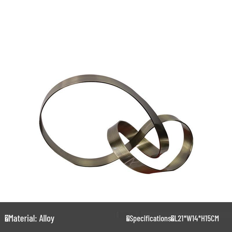 Moderní geometrický papírový lis s lanovým uzlem - Lehký luxusní dekor