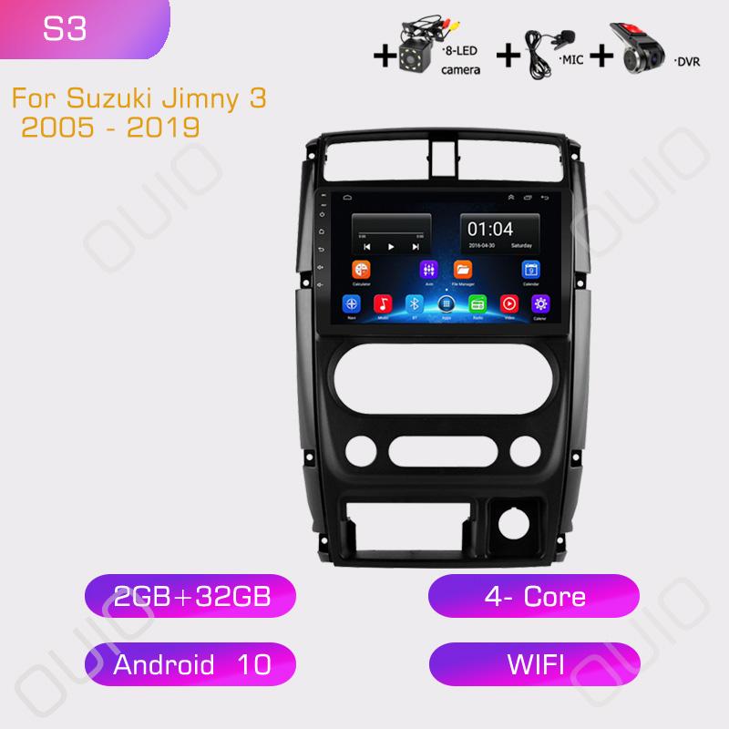 2din Android10 Car Radio Multimedia Player Carplay Auto GPS Navigation DSP NO DVD For Suzuki Jimny 2007 2008 2009 2010-2012
