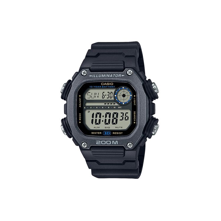 

Casio G-Squad Series 200 Meters Waterproof Casual Quartz Movement Resin Strap Watch Men watches Black DW-291HX-1A Black Dial