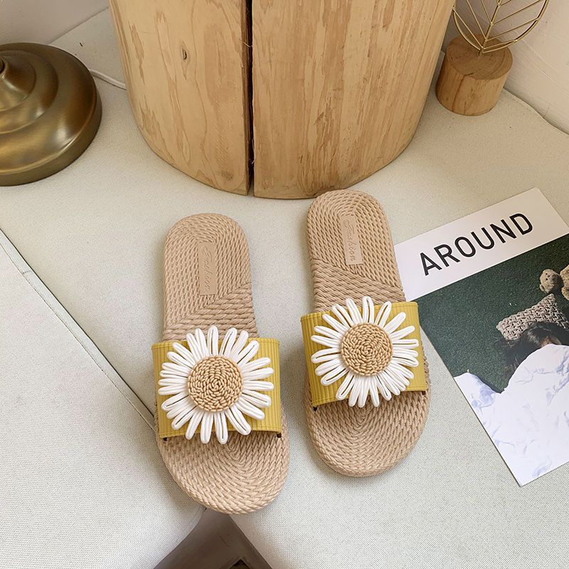 Fashion Slides On Beach Women's Slippers and Ladies Sandals Shoes Home Open Toe Flat House Summer 2024 Clappers Non Slip Vip Eva W Y Pvc