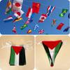 Gaza Palestine 10pcs Polyester Flag Square Triangle Shape Celebrate Festival