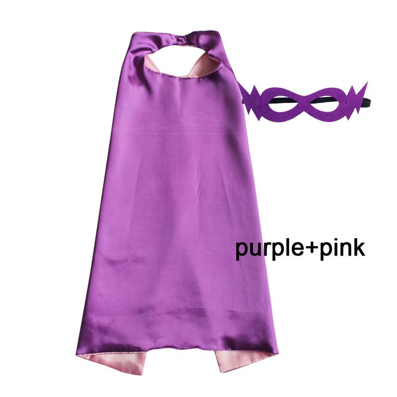 Kids Superhero Capes Plain Satin Solid Capes Boys Girls Birthday Party Favor Anime Cosplay