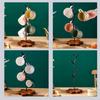 Fresh For Countertop Coffee Mug Holder With Wooden Base, For Counter Bar Accessory Leaf-Shaped Design, Coffee Mug Tree Rack