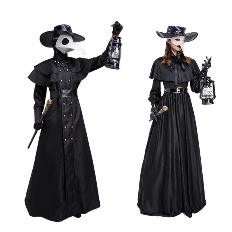 Stunning Plague Doctor Costume For Halloween And Cosplay A Medieval Hooded Robe Mask And Hat For Monk Cosplay