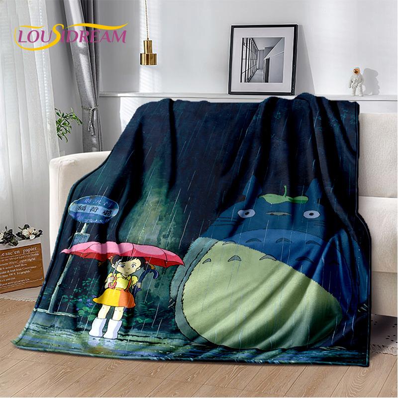 3D Japan Anime T0T0R0 Cartoon Soft Blanket,Soft Throw Blanket for Home Bedroom Bed Sofa Picnic Travel Cover Child Gift