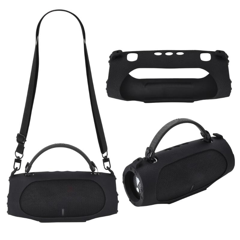 Portable Silicone Cover with Carrying Straps Protective Skin for Charge 6 Speakers, Water Resistant