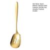 Stainless Steel Soup Spoon Kitchen Flatware Spoon Large Head Serving Ladle for Restaurant Cafeteria Buffet Home