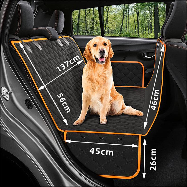 Pet Dog Seat Cover for Car – Rear or Front, Anti-Stain Mat for Medium/Large Dogs, Travel Essential