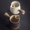 Clay Stove with Grilled Handle, Teapot Aged White Dedicated Cooking Tea Pot, Firewood Burning Boil Water, Chinese Style Utensils