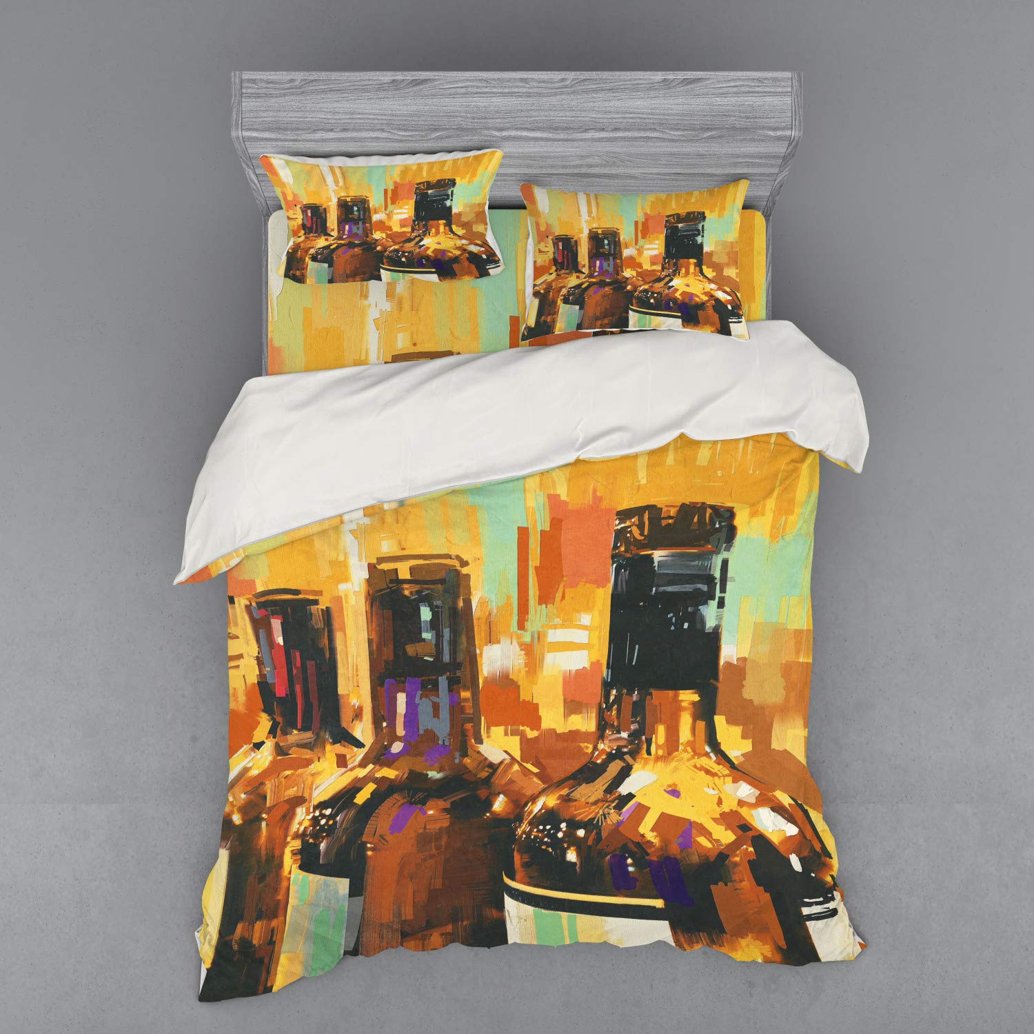 

Beverage Duvet Cover Sets for Teens Adults Lightweight Down 2 Pillowcases 1 Quilt Cover No Quilt Queen King Twin Size Room Decor (135x200cm)