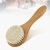 Baby Hair Brush Round Wooden Brush Newborn Scalp Massage Brush Infant Hair Grooming Brush Natural Soft Bristle Brush