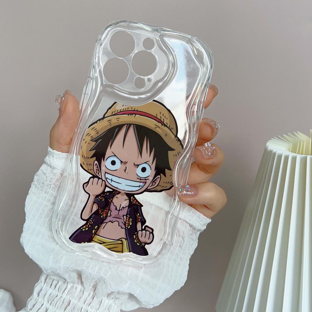 Carcasă de telefon LZ28 One Piece Luffy Gear 5, transparentă, cu valuri moi, pentru iPhone 15, 13 Pro Max, 12 mini, 14, 8 Plus, XS Max, XR, 6, protecție spate