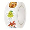 Fun Animal Reward Stickers | Colorful Food-Themed Designs with Motivational Phrases for Stationery, Laptops, Notebooks, Gift Sealing & Decoration