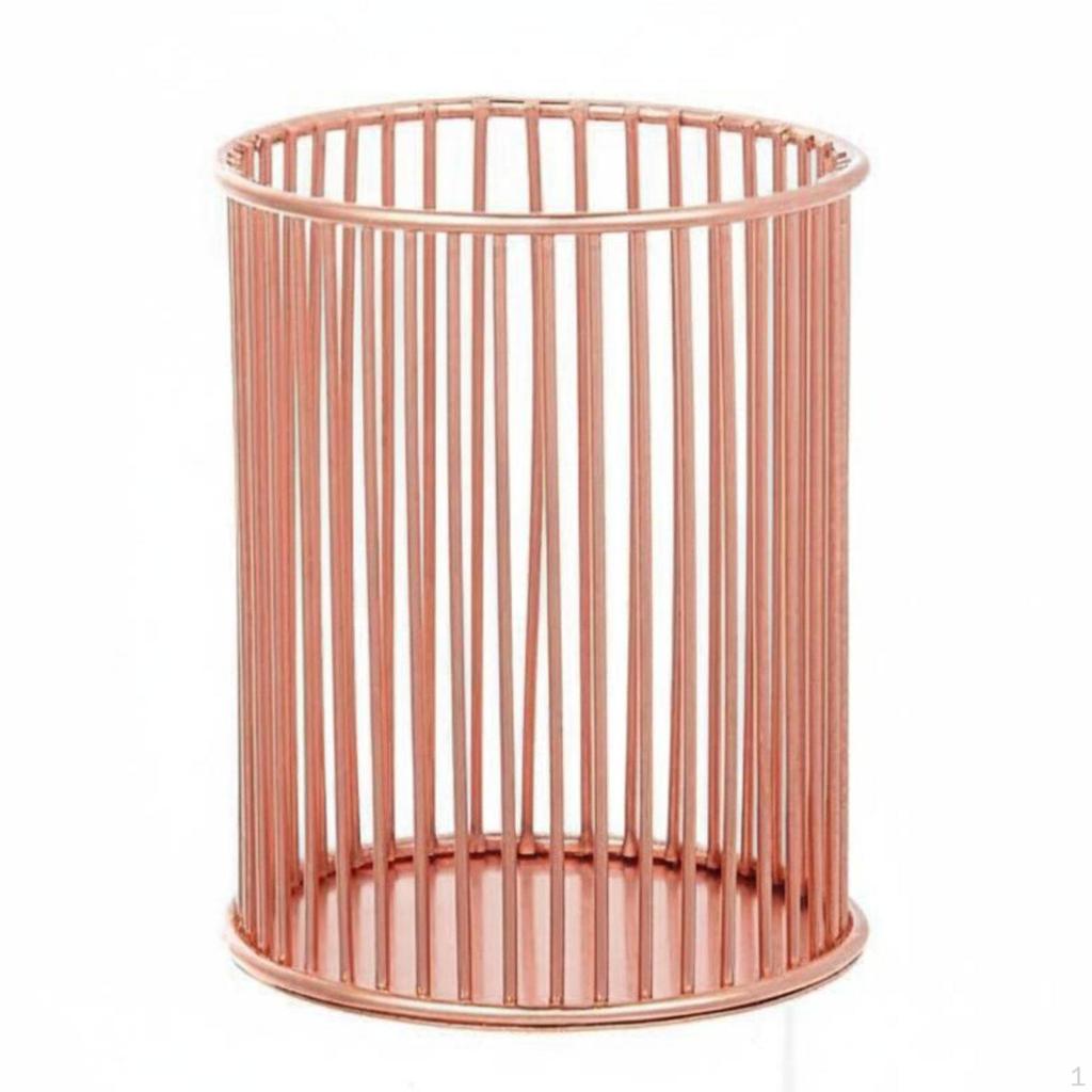 Nordic Aesthetic Stationery Holder Wrought Iron Crafted Metal Wire Pencil Cup MultiFunctional