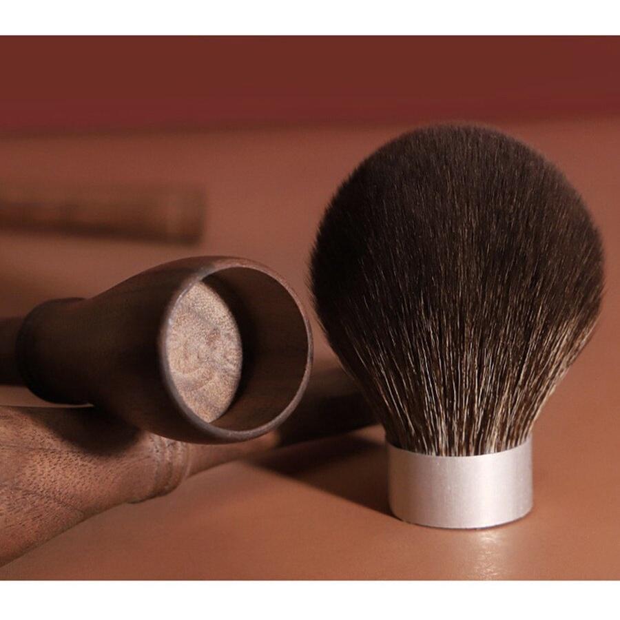 Large Powder Makeup Brush WLN00 100% Original Walnut Wood Ultra-Soft Bristle Round Powder Bronzer Cosmetic Beauty Tools
