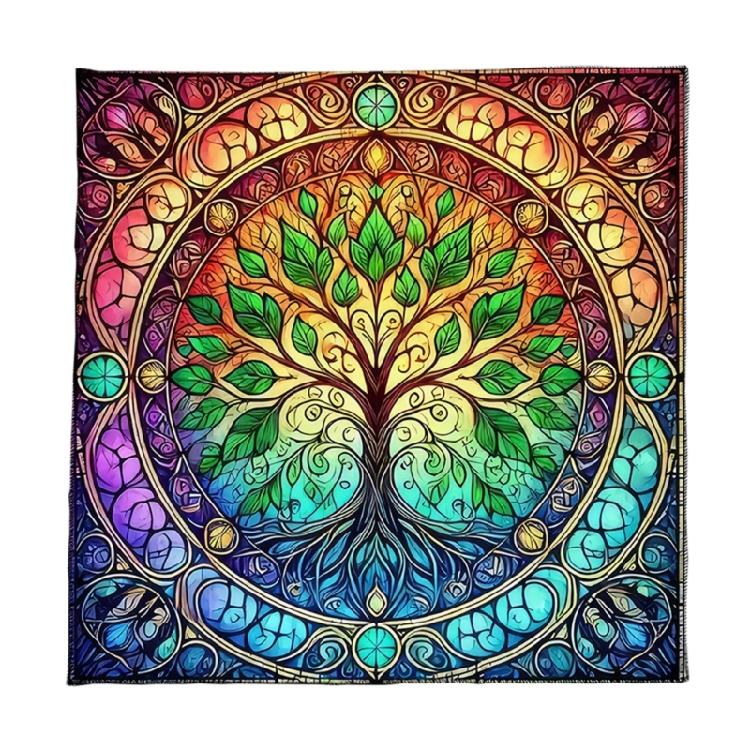 Square Table Cloth Tarots Altar Cloth Board Game Pad Tarots Reading Table Cover Tarots Card Mat Divination Tablecloth 50x50cm