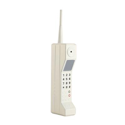 Ornament Telefon Mobil Retro Material Fier Vivid Ușor Portabil Decorativ Rezistent la Culoare Model Celular Vintage Alb
