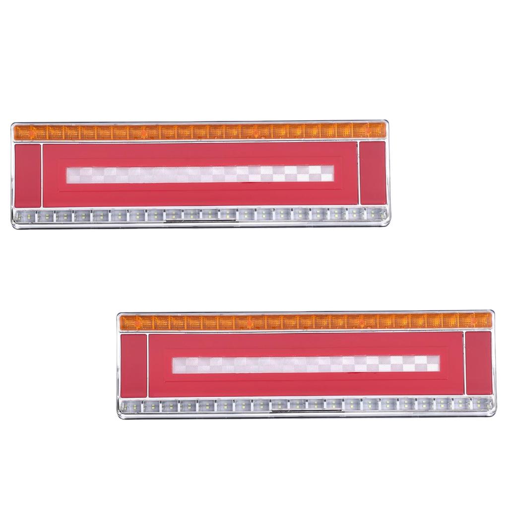 Kanoan Ciężarówka LED Tylne Lewe i Prawe Płynące Kierunkowskazy Sekwencyjne Małe Uniwersalne Światła, Zestaw, 24V, Sygnały, Sygnały, Odblaski, Hamowanie, Wodoodporne,