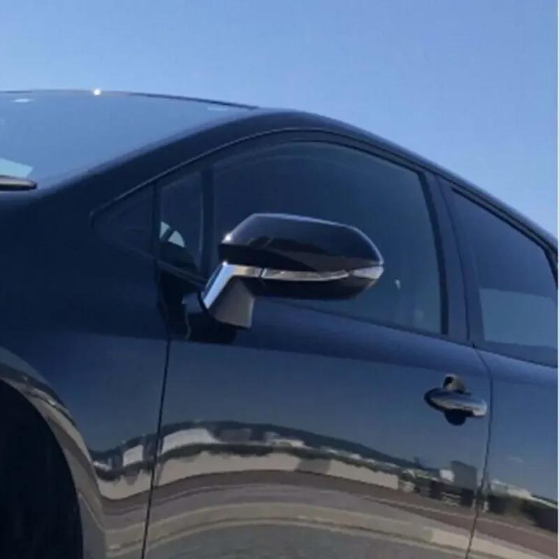 LHD For     Toyota Corolla ABS Chrome Car Rearview Door Side Mirror Strips Trims Cover Molding Exterior Decor